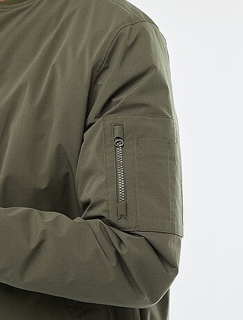 Blouson style aviateur avec poche zippée sur la manche