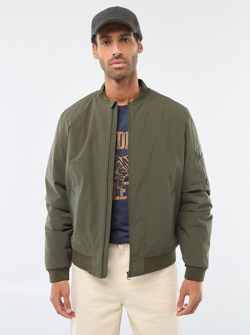 Blouson style aviateur avec poche zippée sur la manche - Kiabi
