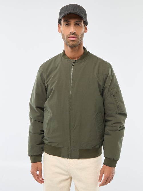 Blouson style aviateur avec poche zippée sur la manche - Kiabi