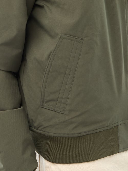 Blouson style aviateur avec poche zippée sur la manche - Kiabi