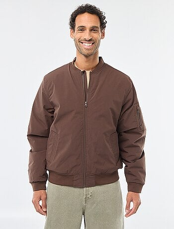 Blouson style aviateur avec poche zippée sur la manche