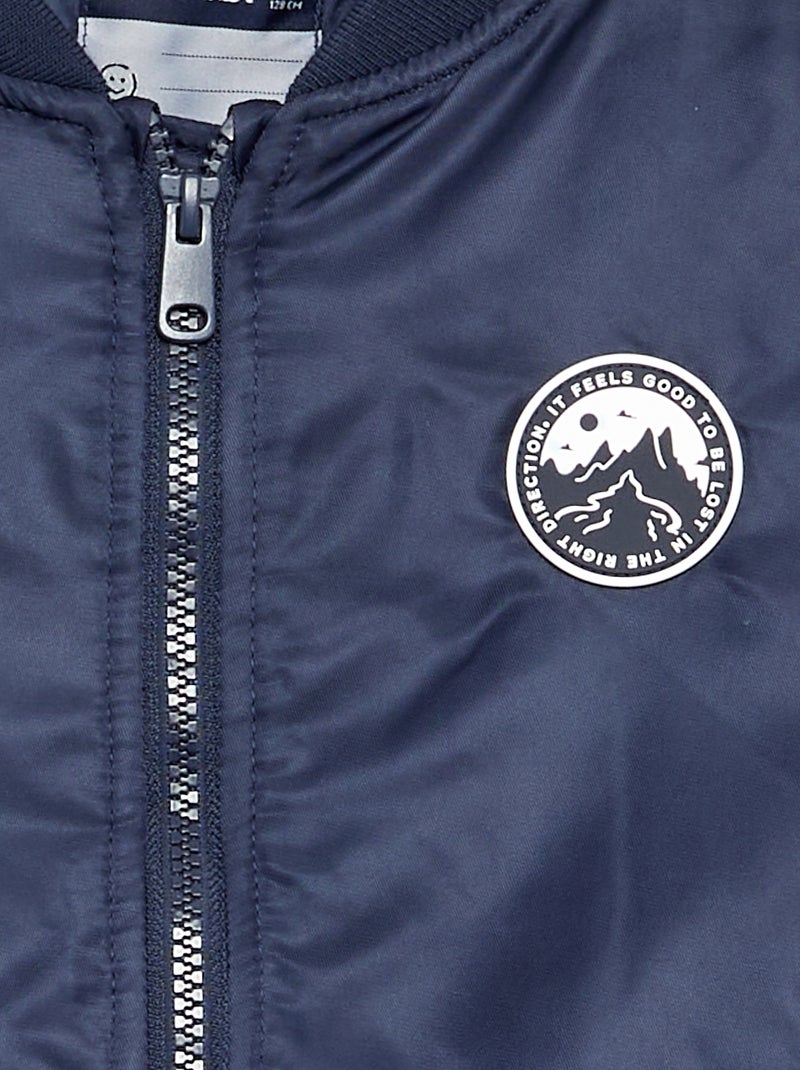 Blouson style aviateur Bleu - Kiabi
