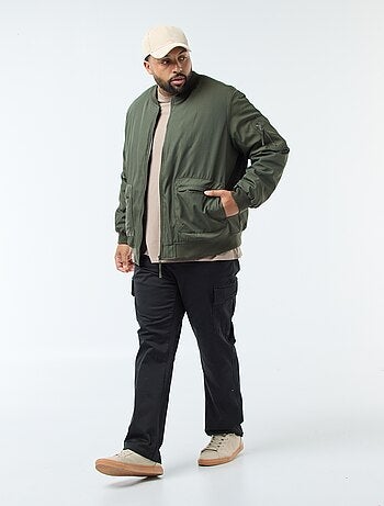 Blouson style aviateur effet satiné