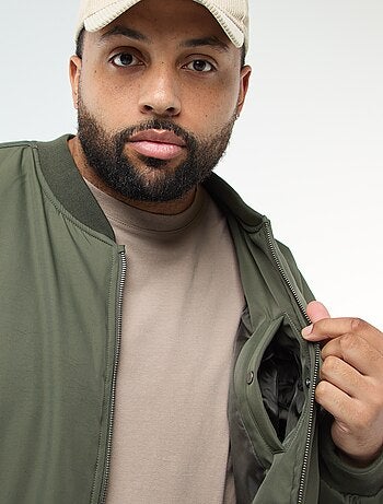 Blouson style aviateur effet satiné