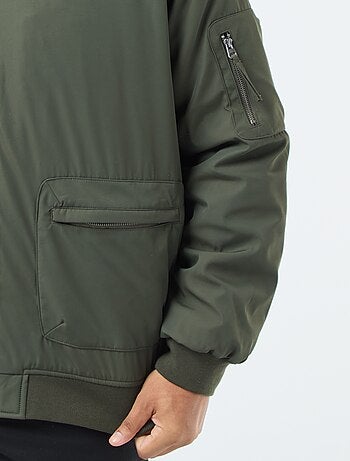 Blouson style aviateur effet satiné