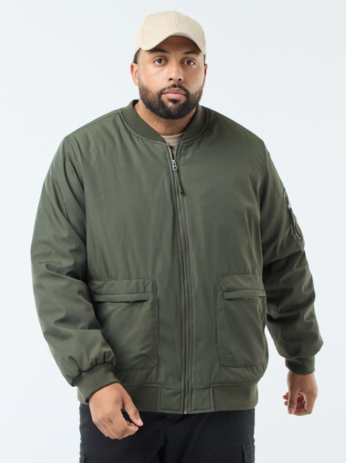 Blouson style aviateur effet satiné - Kiabi