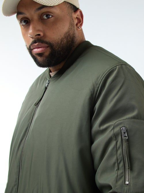 Blouson style aviateur effet satiné - Kiabi