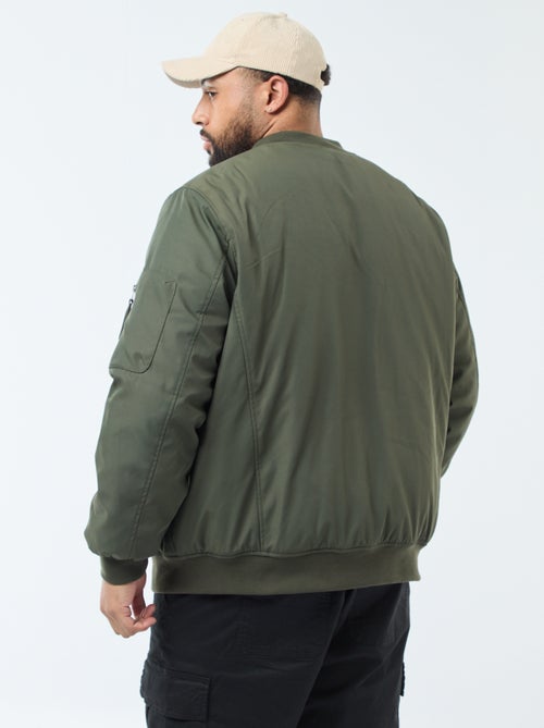 Blouson style aviateur effet satiné - Kiabi