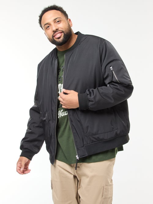 Blouson style aviateur effet satiné - Kiabi