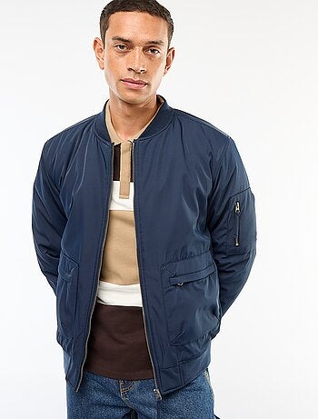 Blouson style aviateur poches à soufflet double entrée