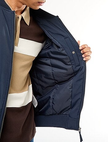 Blouson style aviateur poches à soufflet double entrée