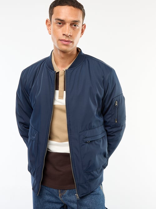 Blouson style aviateur poches à soufflet double entrée - Kiabi