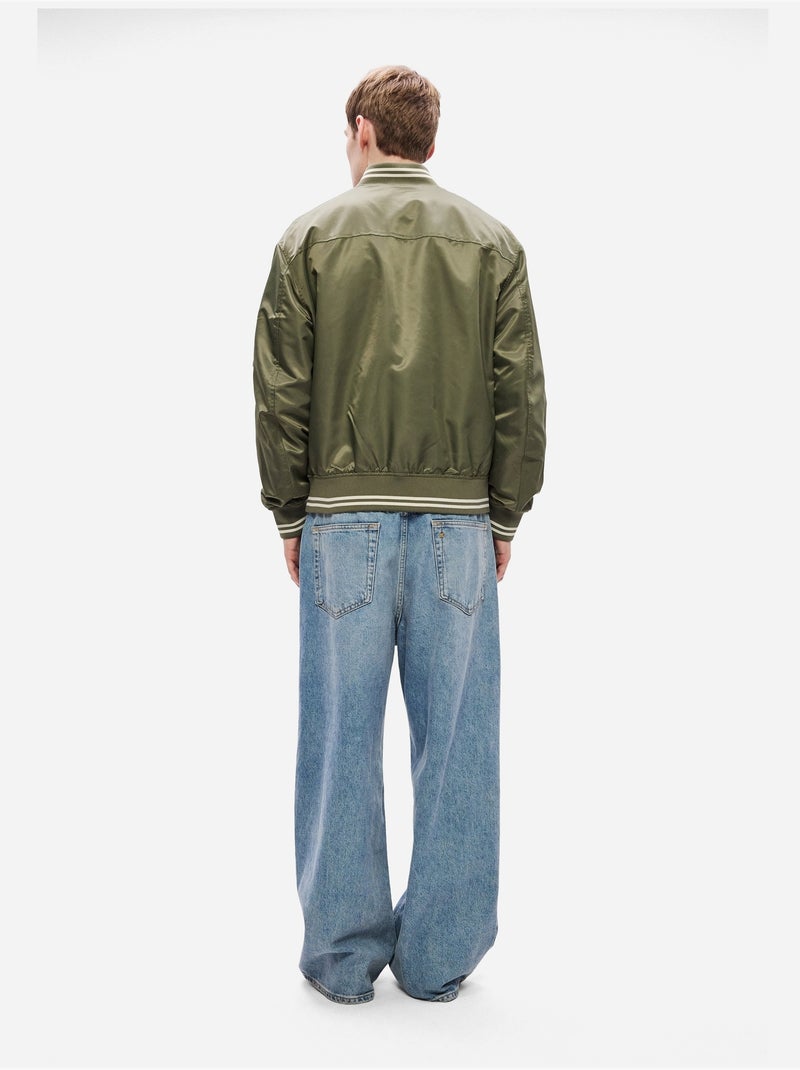 Blouson style bomber - Calvin Klein Vert foncé - Kiabi