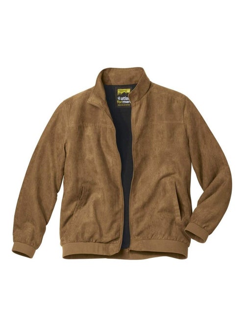 Blouson Suédine Doublé Polaire - ATLAS FOR MEN - Kiabi Blouson Suédine Doublé Polaire - ATLAS FOR MEN - Kiabi