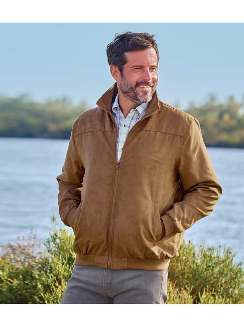 Blouson suédine doublé polaire   - atlas for men - Kiabi