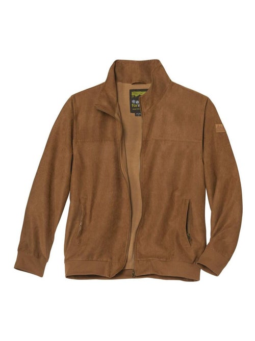 Blouson Suédine Doublé Polaire - ATLAS FOR MEN - Kiabi Blouson Suédine Doublé Polaire - ATLAS FOR MEN - Kiabi