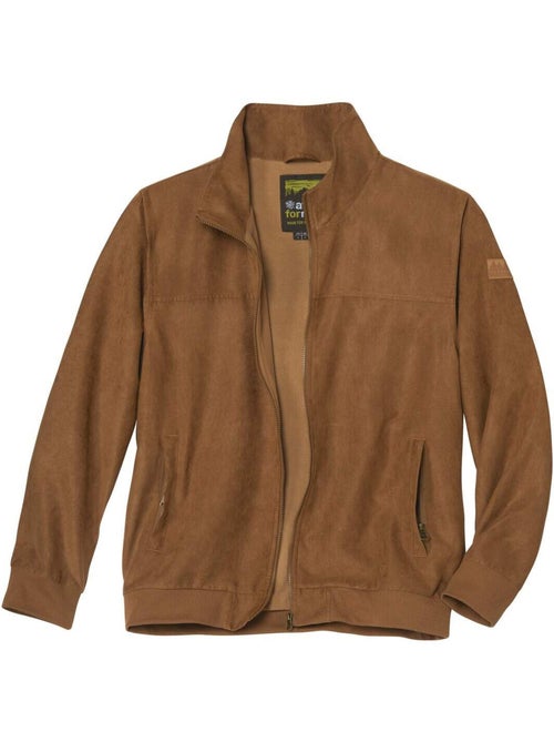 Blouson suédine doublé polaire   - atlas for men - Kiabi