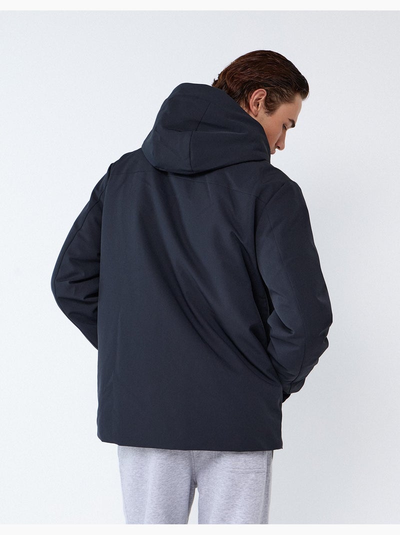 Blouson technique à capuche, mo fashion Bleu - Kiabi