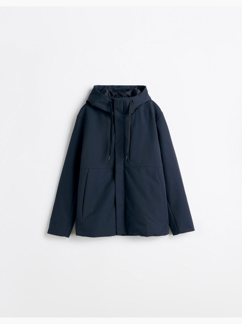 Blouson technique à capuche, mo fashion Bleu - Kiabi