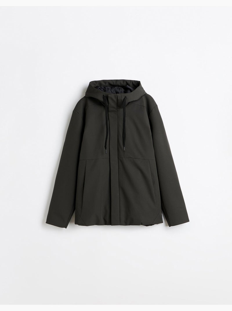 Blouson technique à capuche, mo fashion Gris - Kiabi