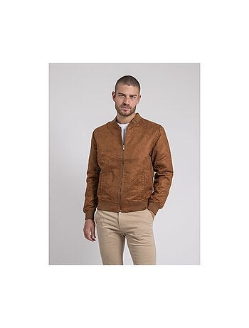 Blouson teddy suédine zegan
