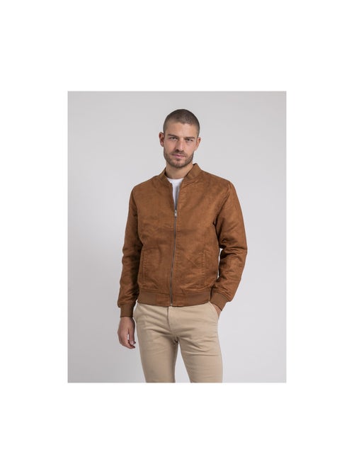 Blouson teddy suédine zegan - Kiabi Blouson teddy suédine zegan - Kiabi