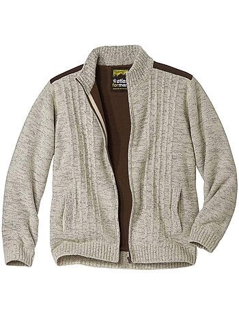 Blouson Tricot Casual Doublé Polaire - ATLAS FOR MEN