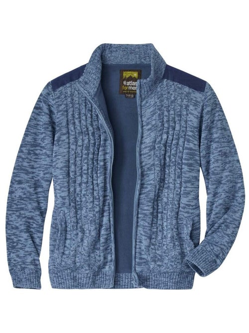 Blouson Tricot Doublé Polaire - ATLAS FOR MEN - Kiabi Blouson Tricot Doublé Polaire - ATLAS FOR MEN - Kiabi