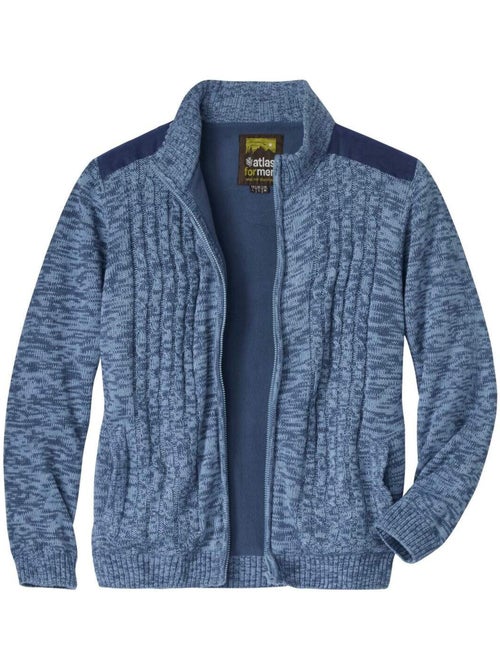 Blouson tricot doublé polaire   - atlas for men - Kiabi