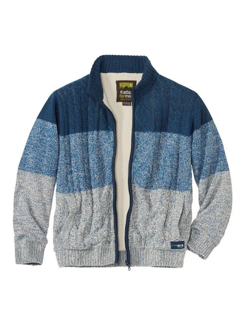 Blouson Tricot Doublé Sherpa Mountain - ATLAS FOR MEN - Kiabi Blouson Tricot Doublé Sherpa Mountain - ATLAS FOR MEN - Kiabi