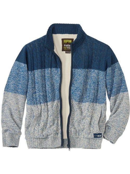 Blouson tricot doublé sherpa mountain   - atlas for men - Kiabi