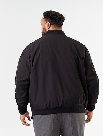Blouson uni avec ouverture zippée