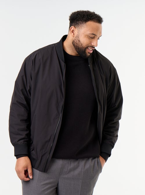 Blouson uni avec ouverture zippée - Kiabi