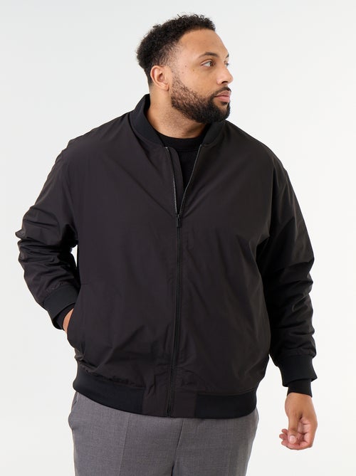 Blouson uni avec ouverture zippée - Kiabi