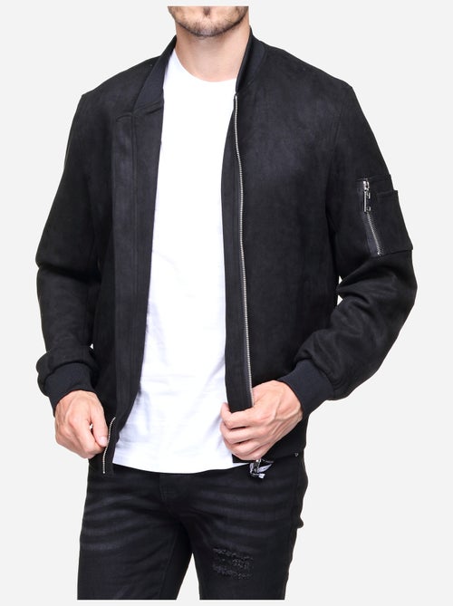 Blouson uni en suédine - Frilivin - Kiabi Blouson uni en suédine - Frilivin - Kiabi