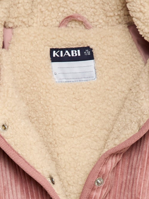Blouson velours côtelé - Kiabi