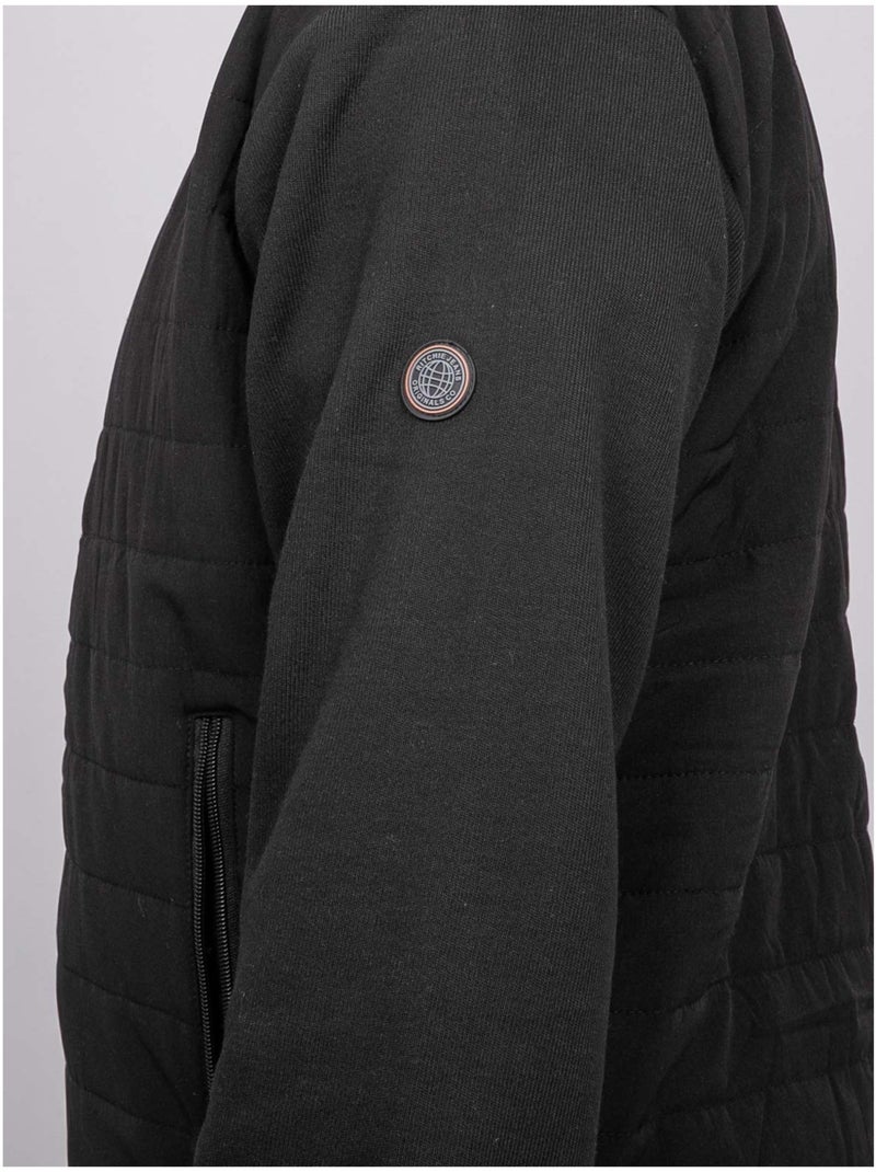 Blouson zippé matelassé zermade gris anthracite - Kiabi