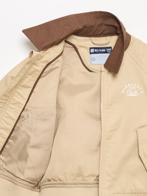 Blouson zippée avec col contrastant - Kiabi Blouson zippée avec col contrastant - Kiabi