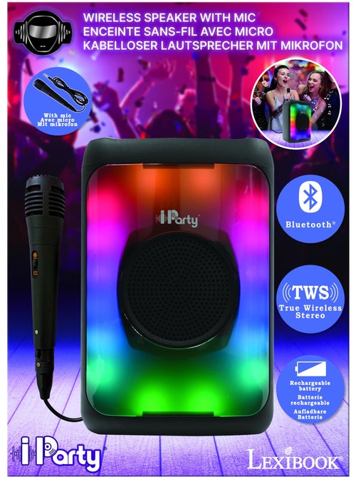 Bluetooth®-speaker met vlameffect en microfoon – middelgroot formaat - Kiabi Bluetooth®-speaker met vlameffect en microfoon – middelgroot formaat - Kiabi