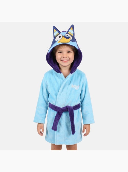 Bluey - peignoir à capuche avec ceinture - Kiabi