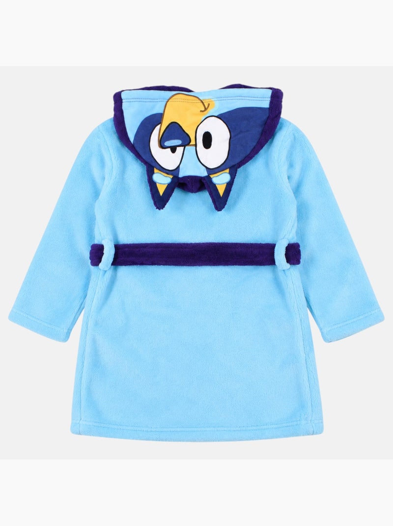 Bluey - peignoir à capuche avec ceinture Bleu - Kiabi
