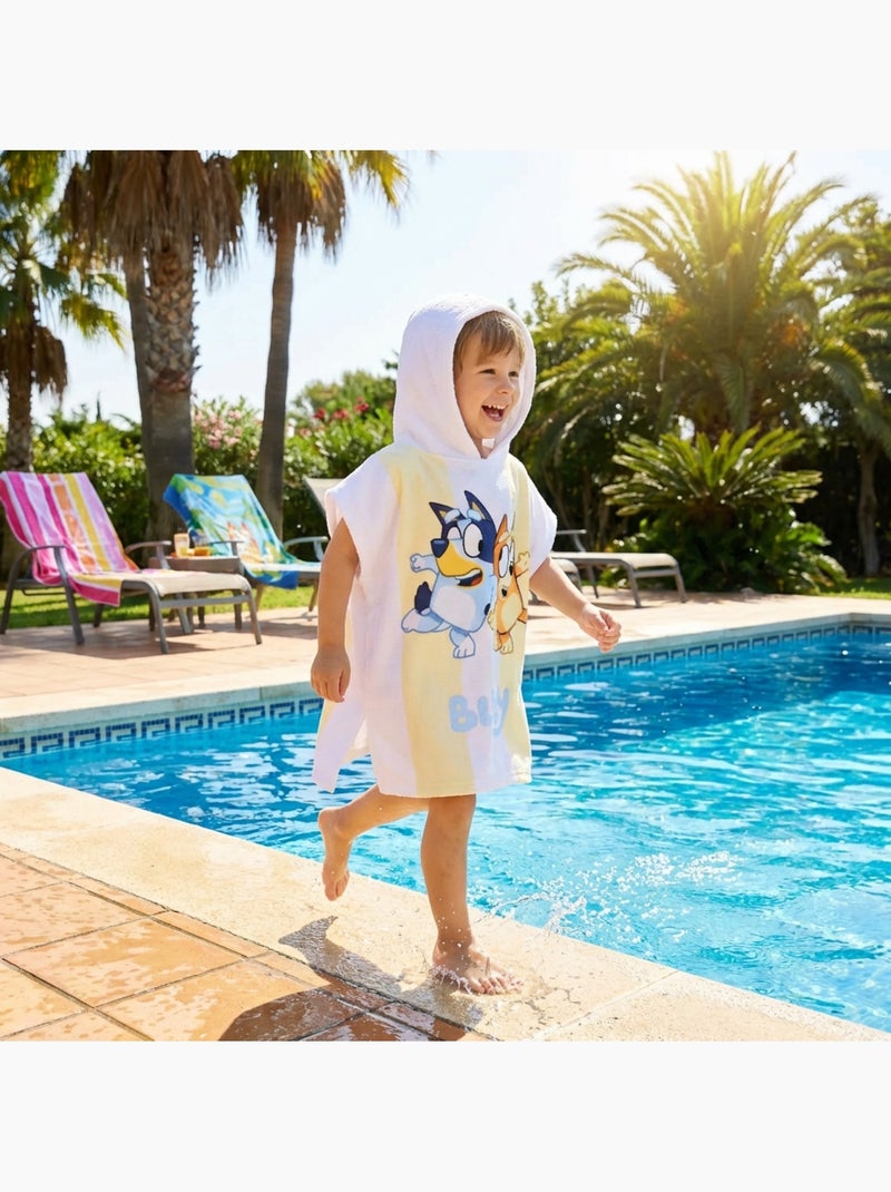 Bluey - Poncho de bain garçon Bleu - Kiabi