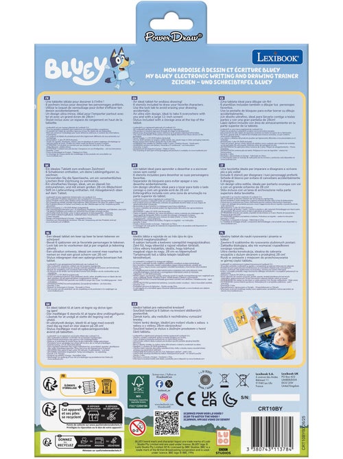 Bluey 11’’ meerkleurige leer- en teken-e-ink-tablet met sjablonen - Kiabi Bluey 11’’ meerkleurige leer- en teken-e-ink-tablet met sjablonen - Kiabi
