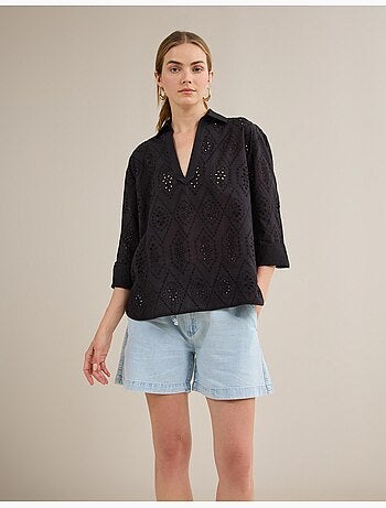 Blus met borduurwerk, MO Fashion
