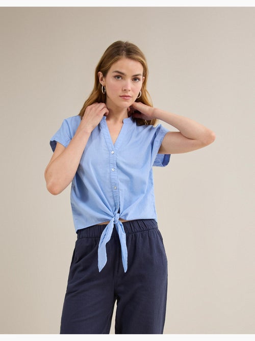 Blus met linnen, MO Fashion - Kiabi Blus met linnen, MO Fashion - Kiabi