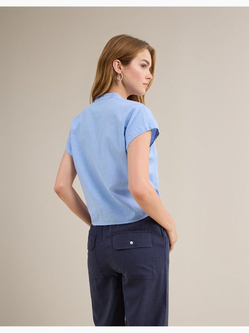 Blus met linnen, MO Fashion - Kiabi Blus met linnen, MO Fashion - Kiabi