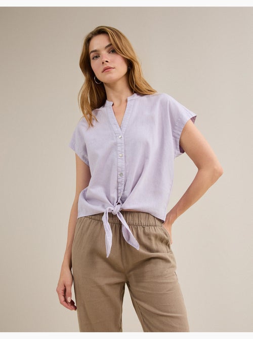 Blus met linnen, MO Fashion - Kiabi Blus met linnen, MO Fashion - Kiabi