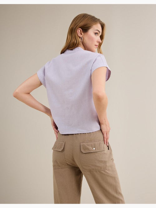 Blus met linnen, MO Fashion - Kiabi Blus met linnen, MO Fashion - Kiabi
