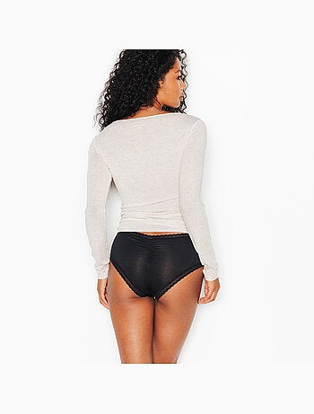 Blush shorty modal zwart