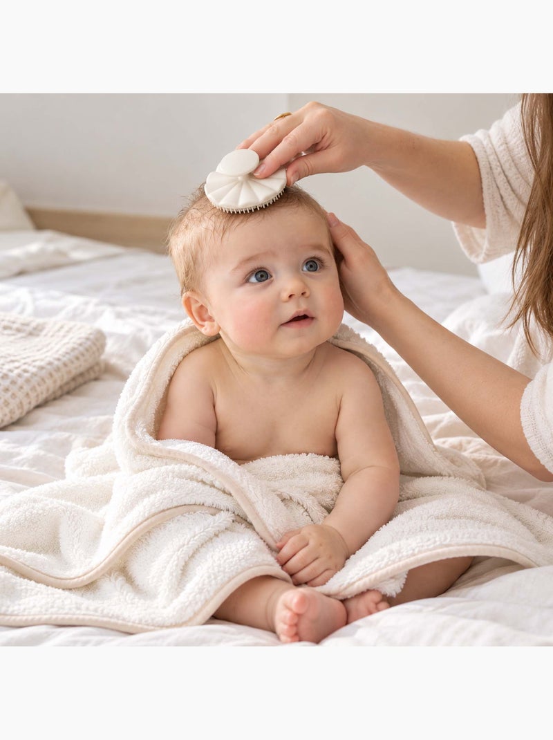 Bo jungle | brosse de massage cuir chevelu bébé en silicone dune Ecru - Kiabi